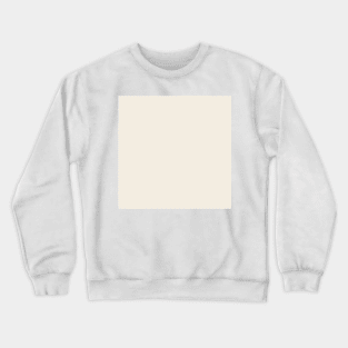 Solid Cream Crewneck Sweatshirt